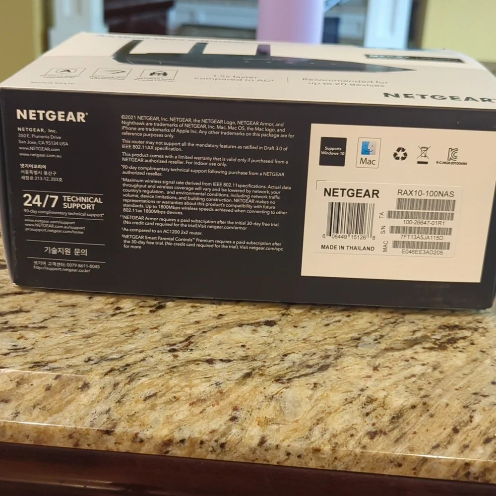 NIP Netgear AX1800 WiFi Router - Picture 2 of 6